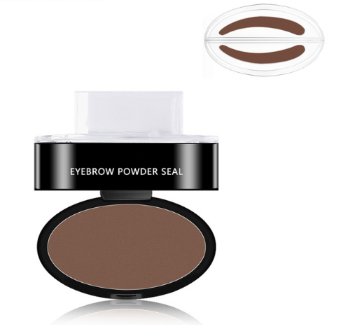 Eyebrow Stamp Kit With Stencils And Waterproof Brow Powder
