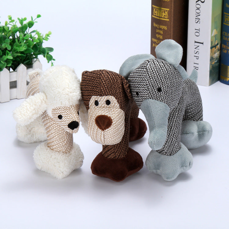 Squeaky Plush Dog Chew Toys for Small and Large Dogs