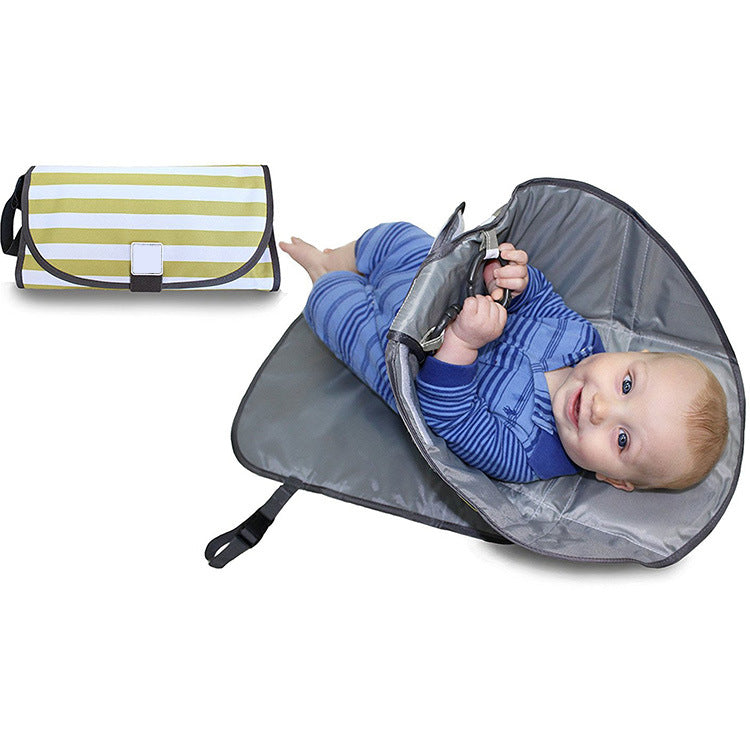 Portable Waterproof Diaper Changing Pad Clutch for Newborns, Foldable Mat