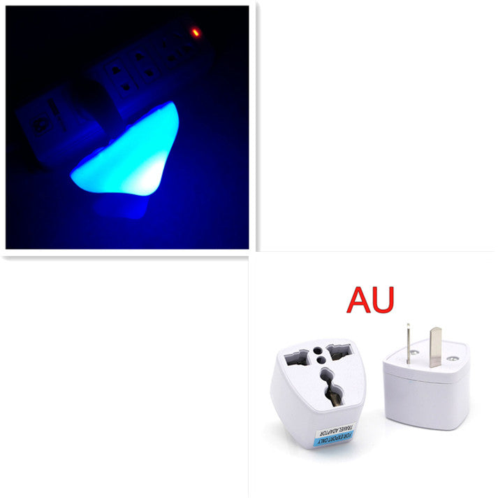 Mushroom LED Wall Socket Night Light With Light Sensor