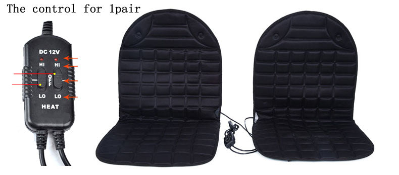 12V Car Heated Seat Cushion, Plug-In Winter Seat Warmer