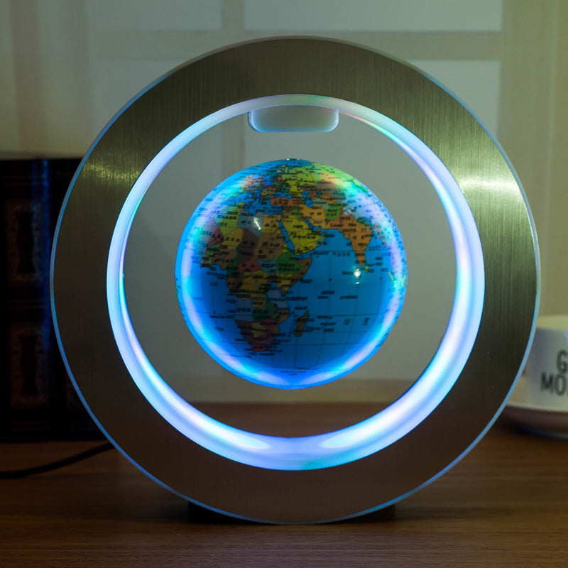 Levitating LED World Map Globe With Magnetic Floating Display