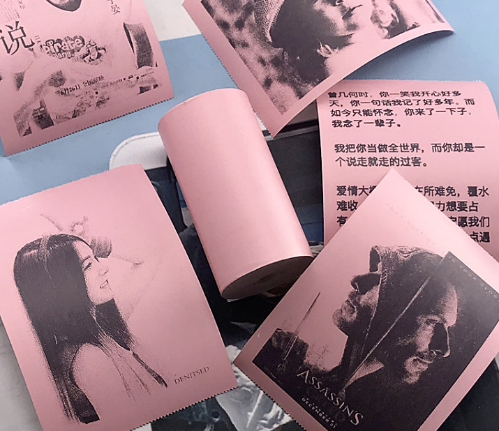 Mini Bluetooth Thermal Label and Photo Printer for Phones
