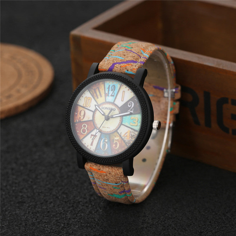 Casual Vintage Leather Strap Women's Quartz Wrist Watch Gift