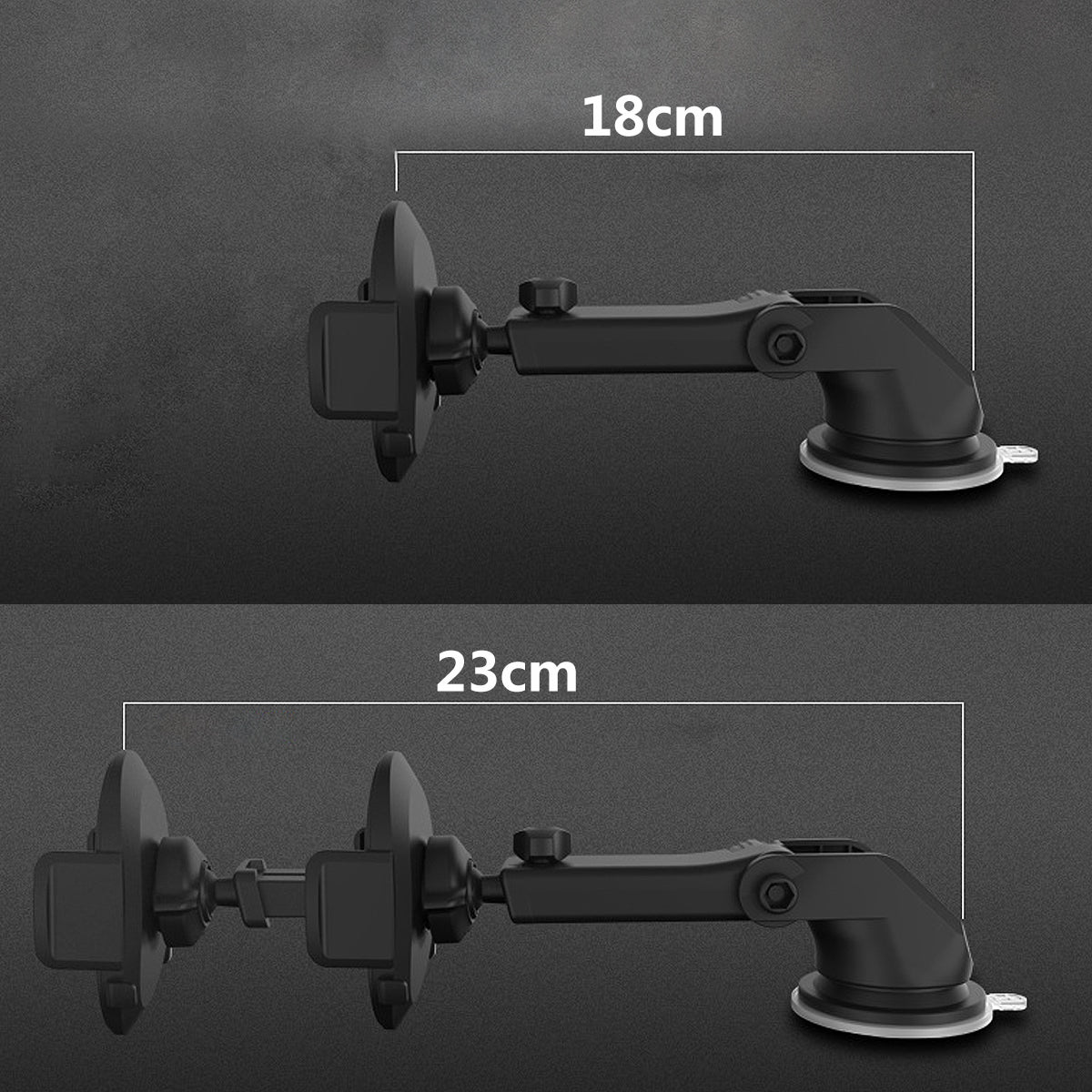 Telescopic Car Phone Holder with Long Rod and Suction Cup