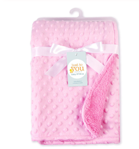 Soft Polka Dot Baby Blanket, Newborn Swaddle Wrap Envelope