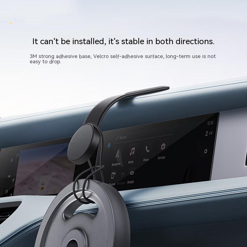 Magnetic Bendable Car Phone Holder With 15W Wireless Charging