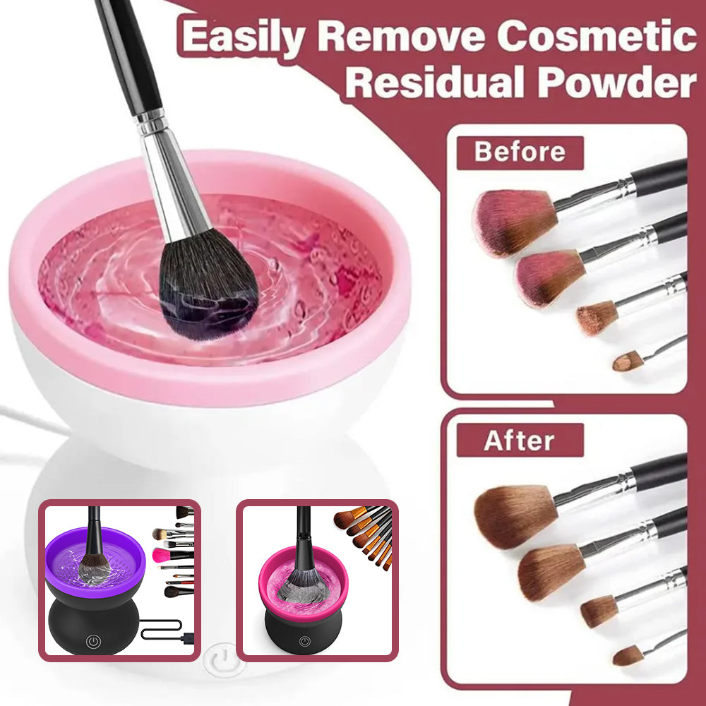 Electric Makeup Brush Cleaner With Silicone Bowl And USB