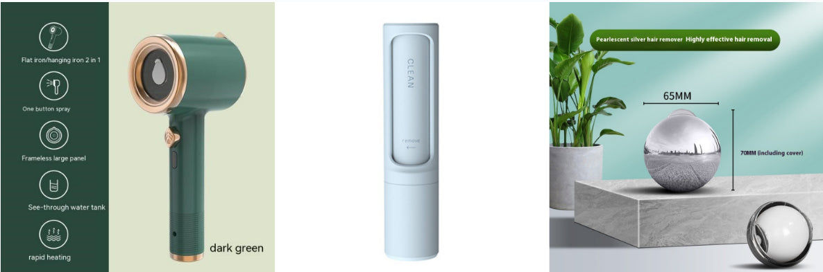 Mini Portable Handheld Garment Steamer, 33W Travel Iron