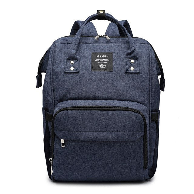 Large Capacity Mummy Nappy Bag with Bottle Pockets