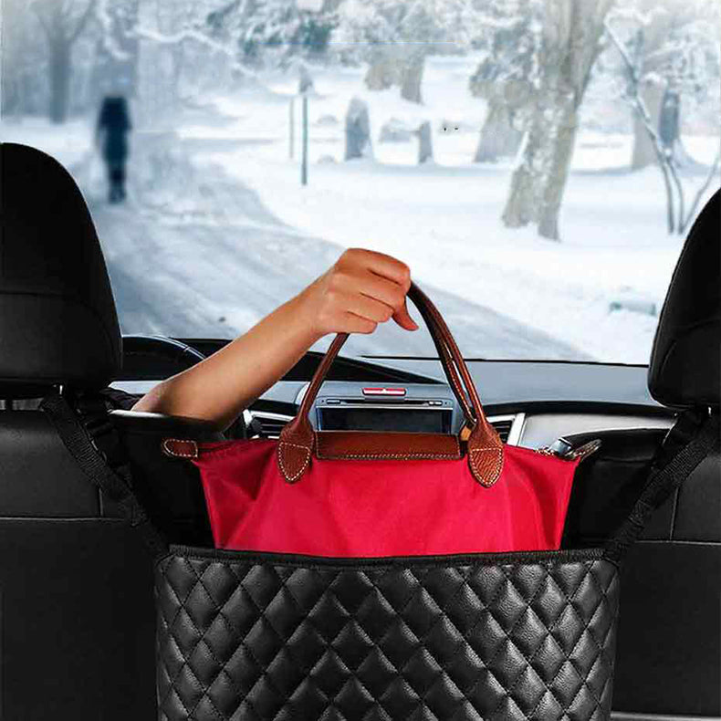 Car Seat Back Organiser and Handbag Holder Storage Bag