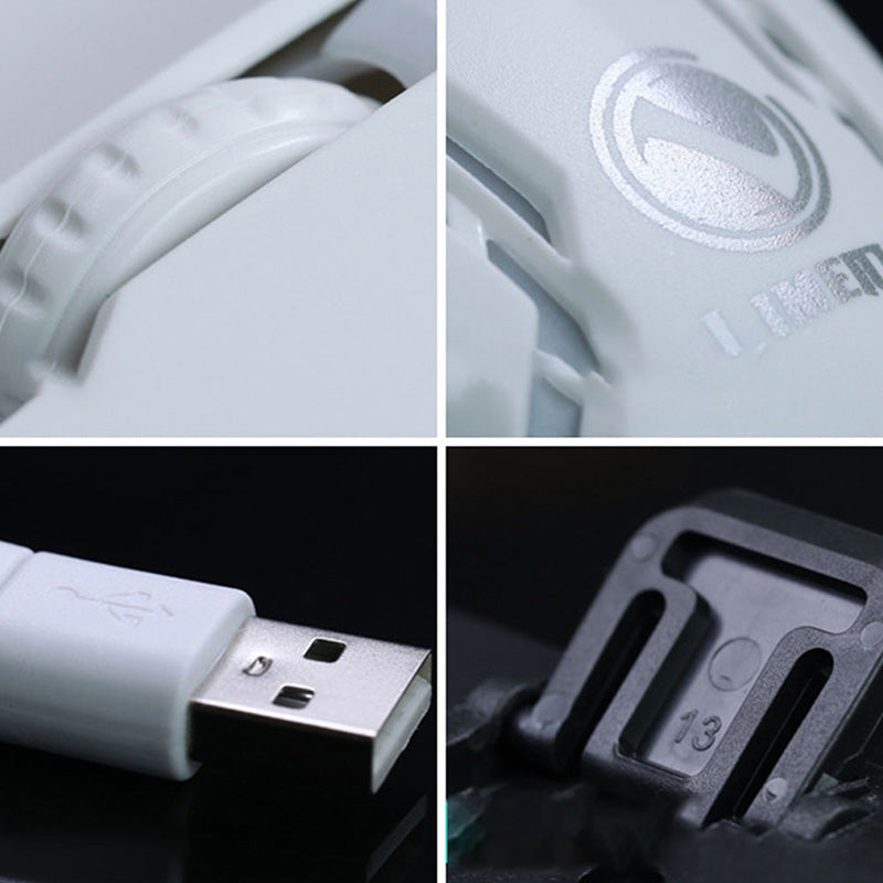 Glowing Gaming Keyboard and Mouse Set with Backlit Keys