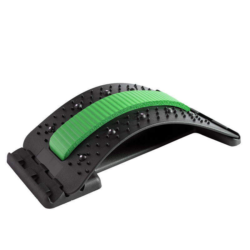 Adjustable Back Stretcher with Massage Points for Waist and Neck