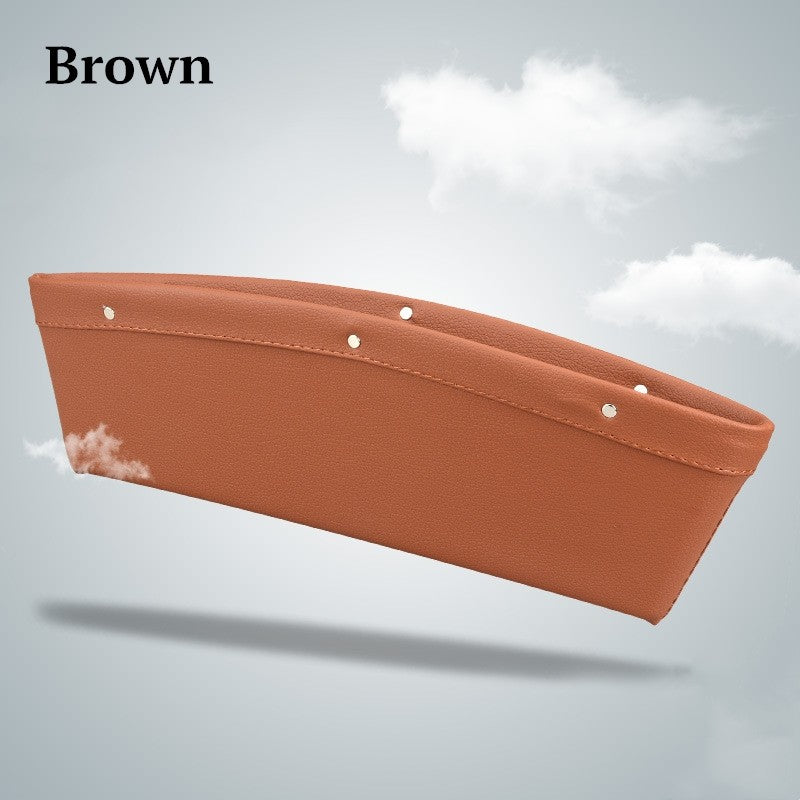 PU Leather Car Seat Gap Organiser Box for Phones, Keys and Cards
