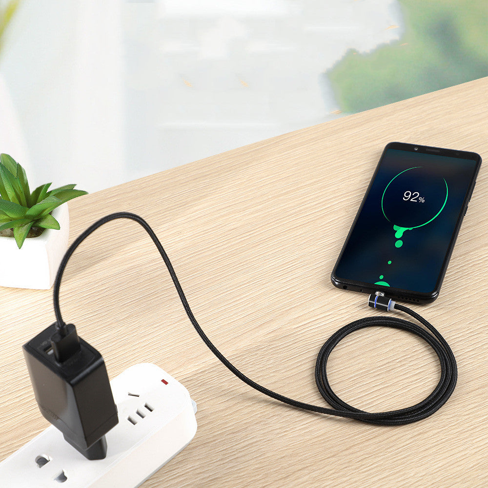 LED Magnetic Charging Cable with USB and Type C in Many Options