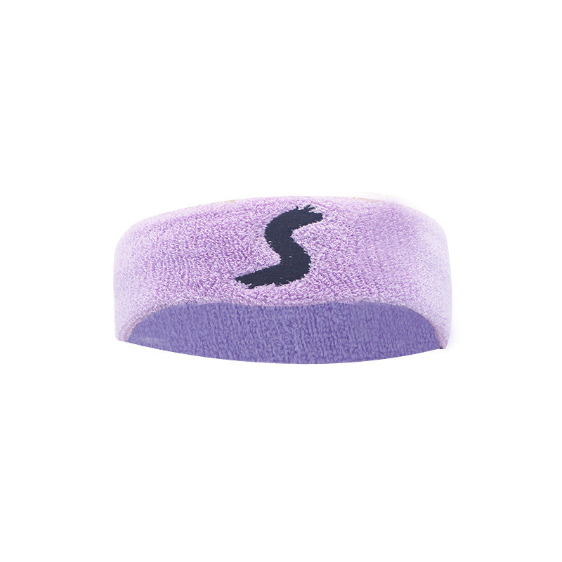 Cotton Fitness Headband, Sweat Absorbing Sports Hair Band for Workouts