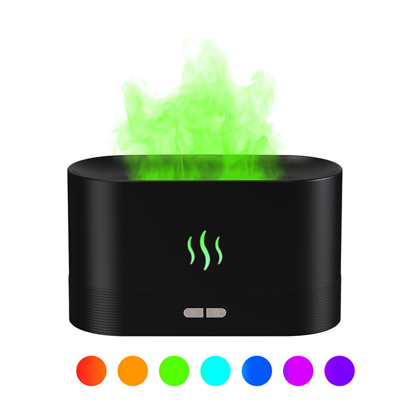 Flame Aroma Diffuser With Mist Humidifier And Auto-Off