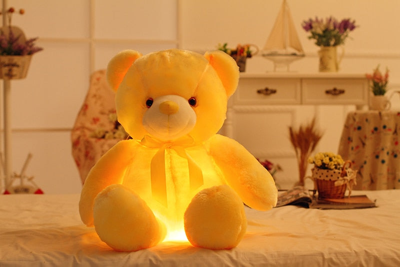 Light Up LED Teddy Bear Plush Toy with Colourful Glow
