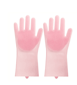 Silicone Heat-Resistant Scrubbing Gloves For Kitchen Cleaning