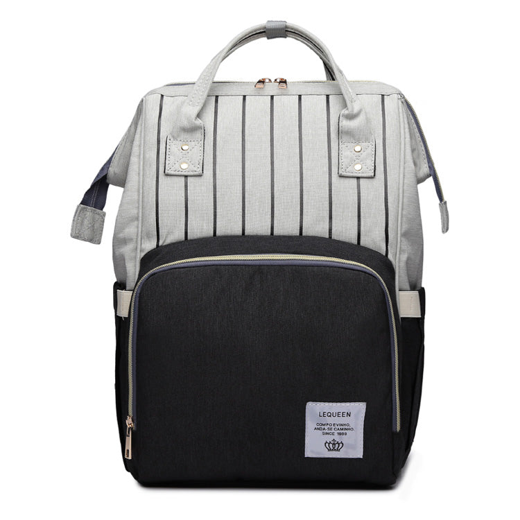 Large Capacity Mummy Nappy Bag with Bottle Pockets
