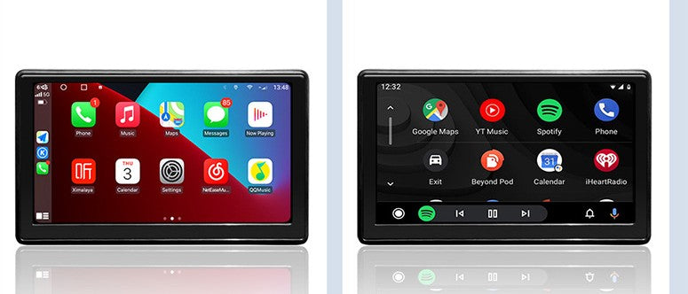 Portable 7 Inch IPS Car Screen, Wireless Smart Display for Navigation