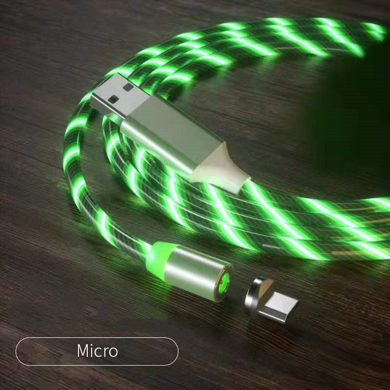 LED Magnetic Charging Cable with Streamer Light and Fast Charge