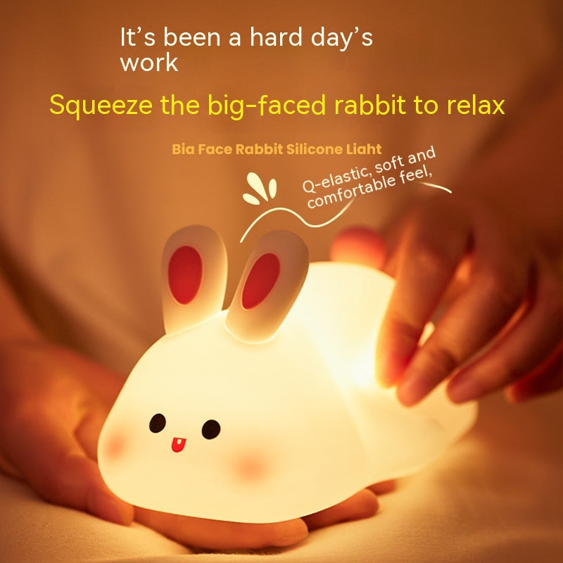 Cute Silicone Touch Night Light for Kids with Soft Squishy Finish