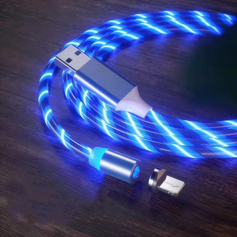 LED Magnetic Charging Cable with Streamer Light and Fast Charge