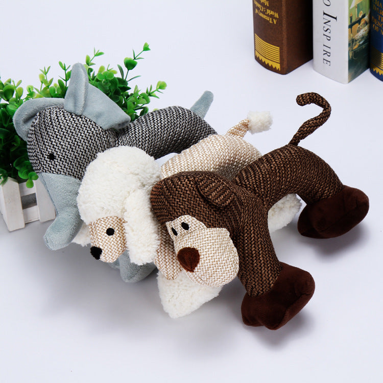 Squeaky Plush Dog Chew Toys for Small and Large Dogs