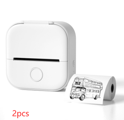 Portable Mini Bluetooth Thermal Label Printer, Inkless Printing