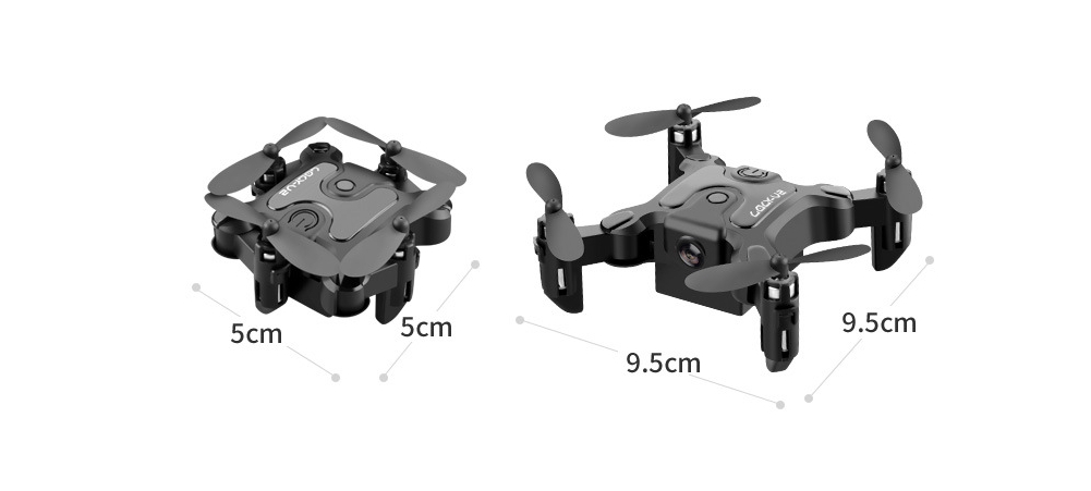 Mini Folding Drone with Camera, Pocket-Sized Quadcopter in 4K or 720P