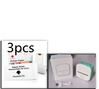 Portable Mini Bluetooth Thermal Label Printer, Inkless Printing