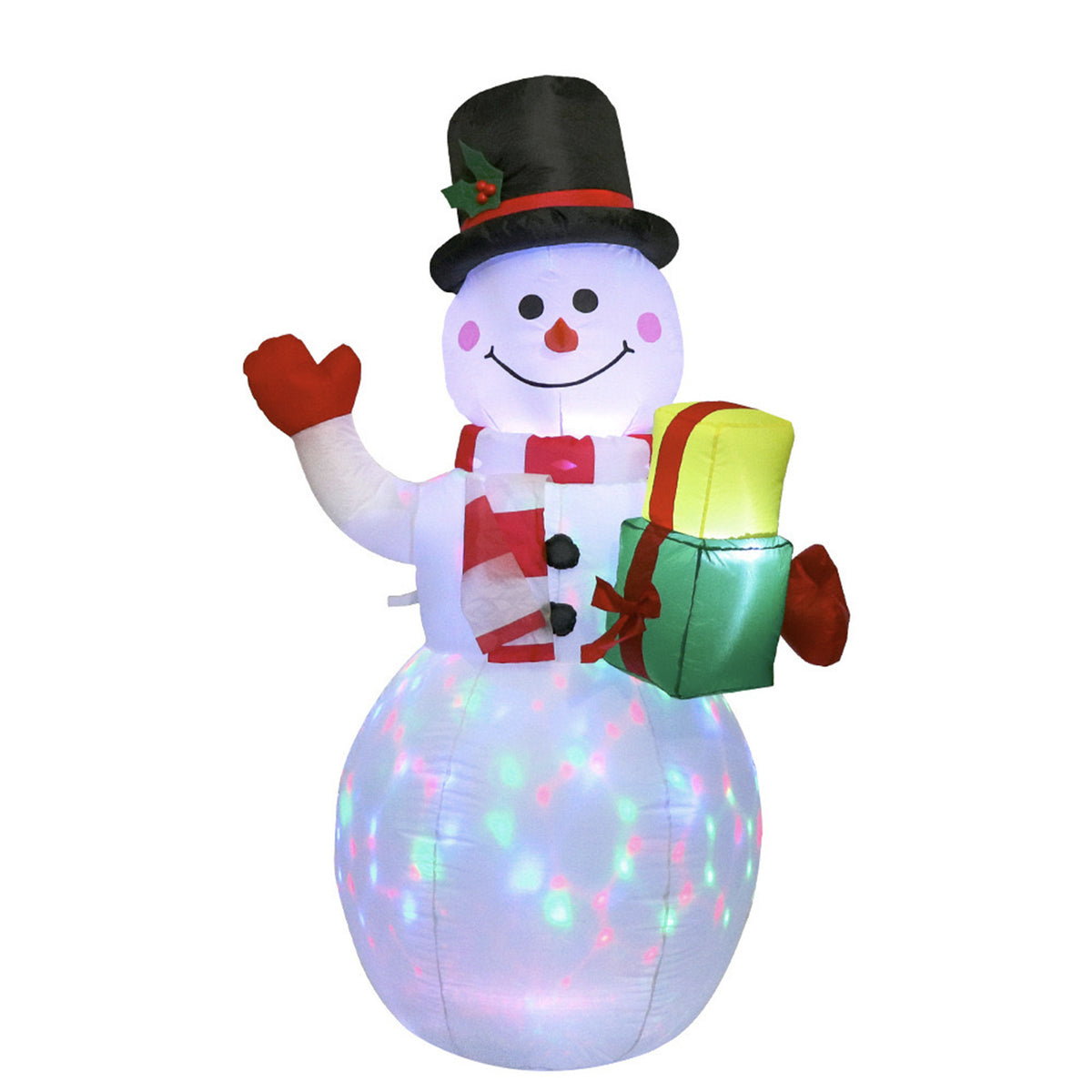 Outdoor Christmas LED Inflatable Santa Snowman Garden Decoration