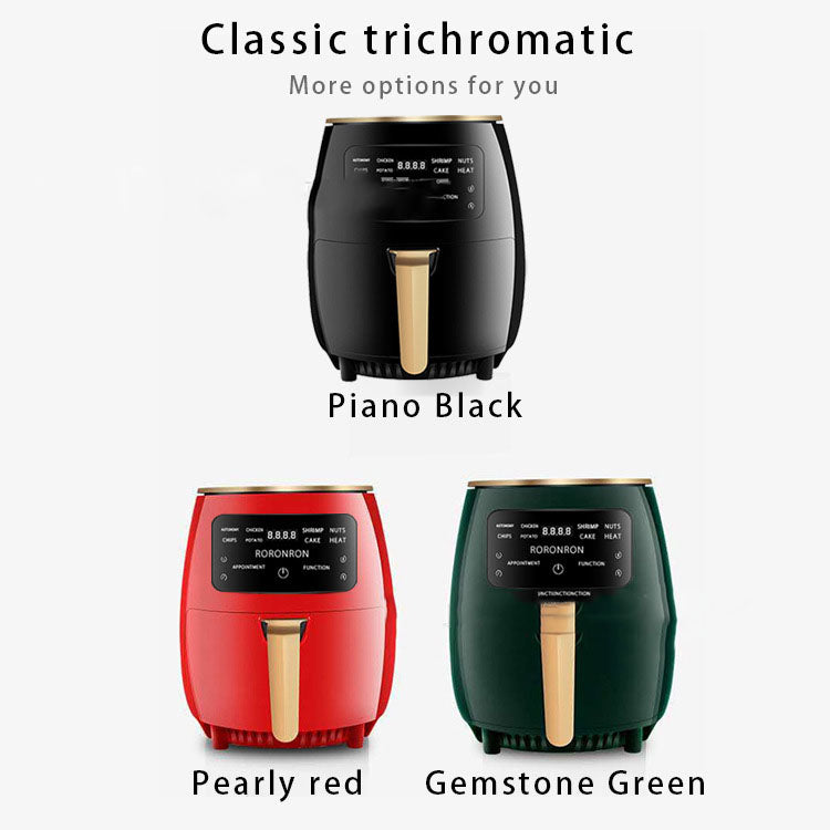 Smart Touch Air Fryer with 1400W Heating and Auto Power-Off