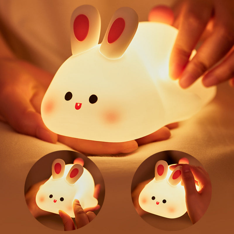 Cute Silicone Touch Night Light for Kids with Soft Squishy Finish