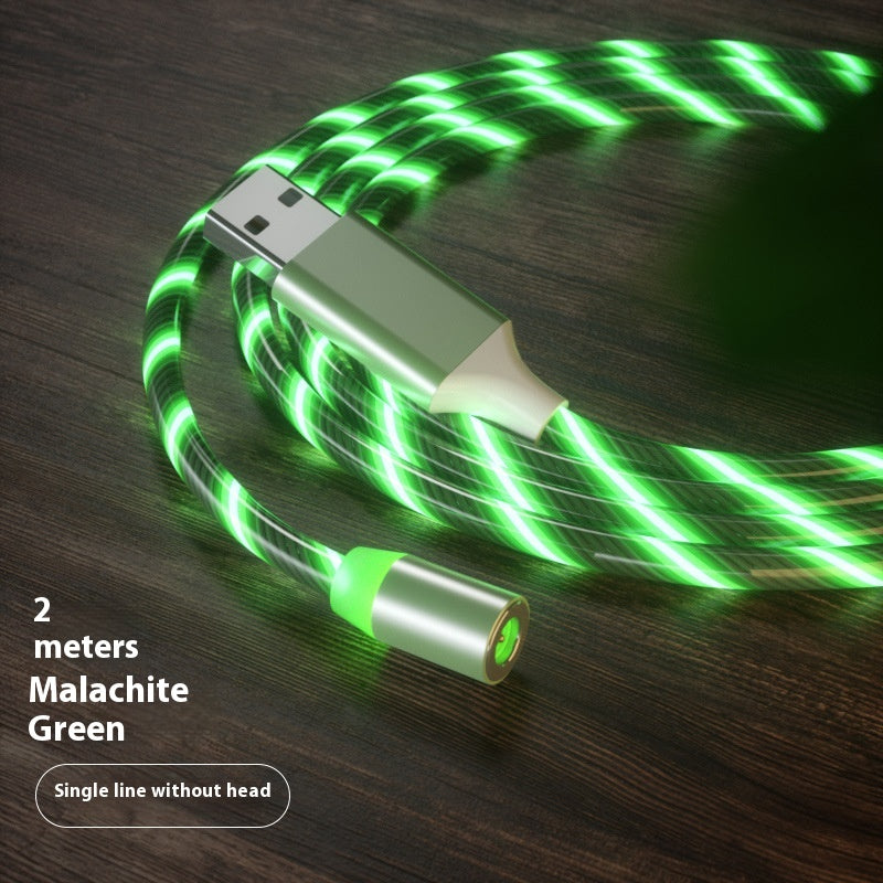 LED Magnetic Charging Cable with Streamer Light and Fast Charge