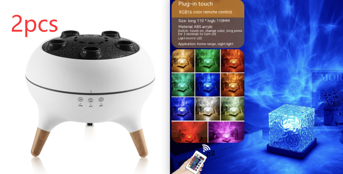 Water Ripple LED Night Light With Remote And 16 Colour Modes
