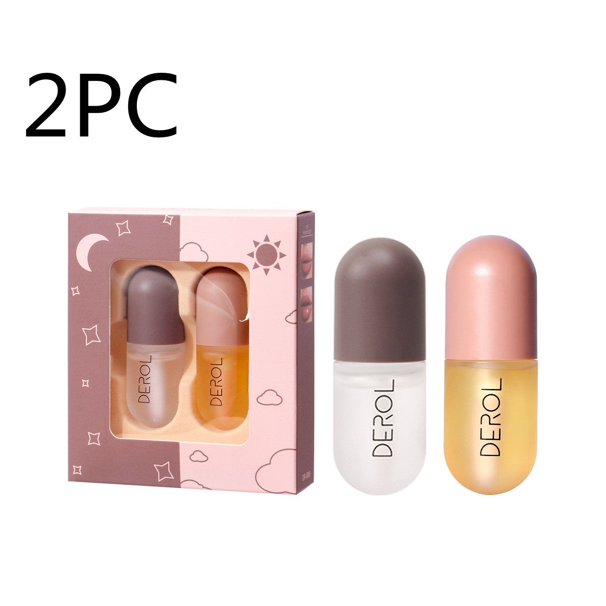 Day and Night Lip Plumper Oil Gloss for Soft, Glossy Lips