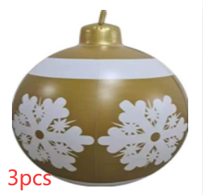 60cm Outdoor Inflatable Christmas Ornament Ball in PVC