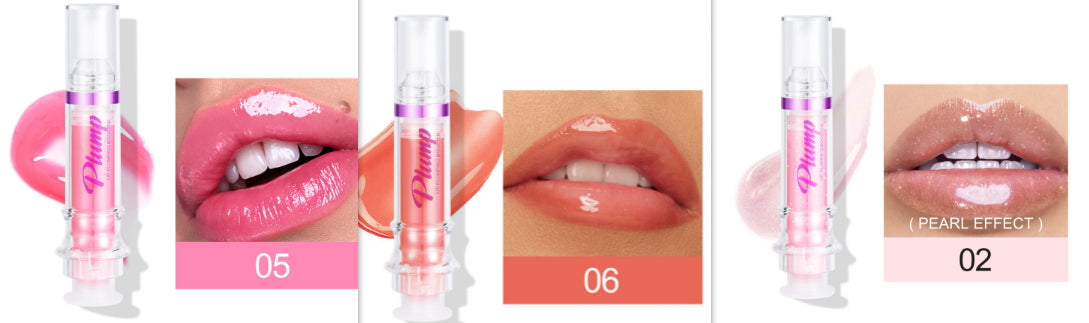 Glossy Tube Lip Gloss, Rich Colour Mirror Finish Liquid