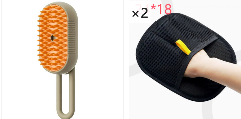3-in-1 Electric Spray Cat and Dog Steam Brush for Pet Hair Massage