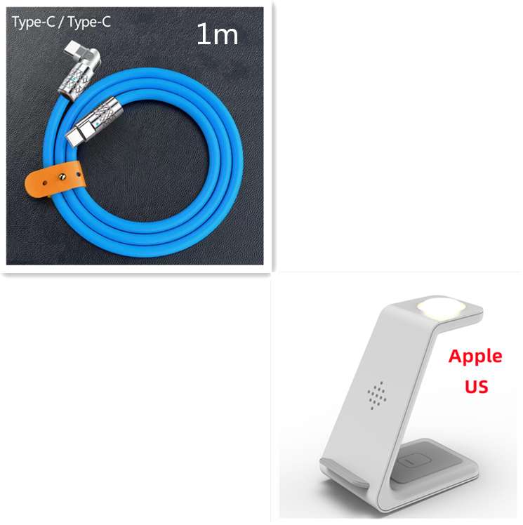 3-in-1 Wireless Charging Station Stand for Phones, Watch and Earbuds