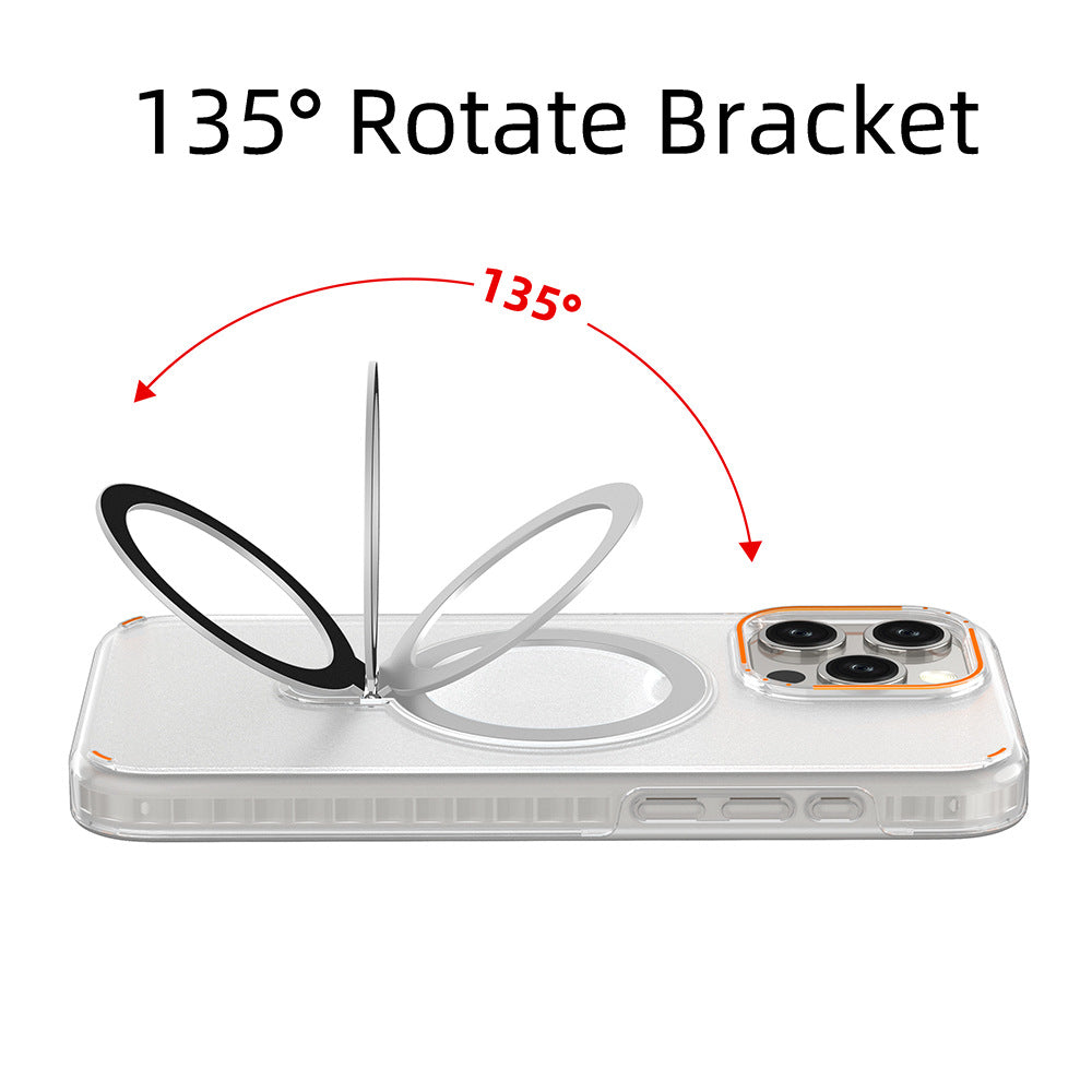 Colourful Magnetic Phone Case With Holder Stand And Strap Hole