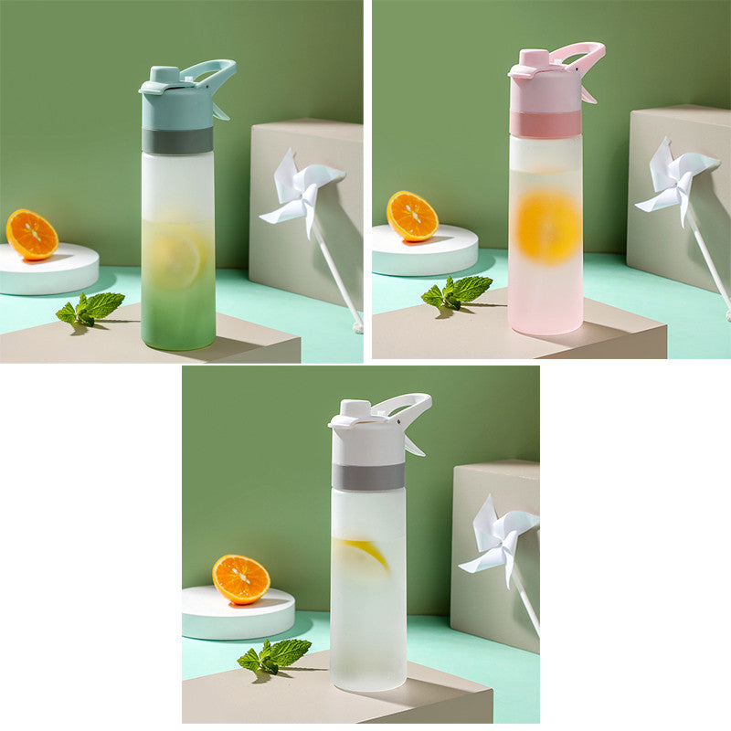 Spray Water Bottle With Handle Strap For Sport And Travel