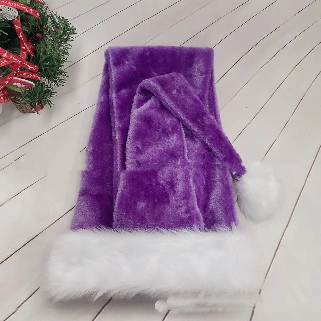 Extra Long Plush Santa Hat in Many Colours 150cm Christmas Cap