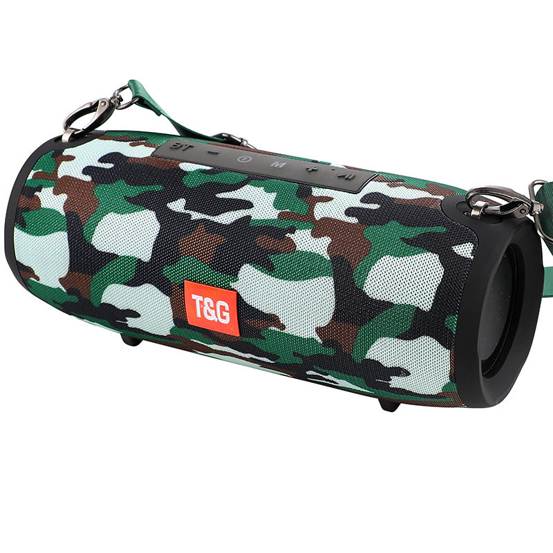 Portable 10W Waterproof Bluetooth Speaker with Subwoofer and LED Lights