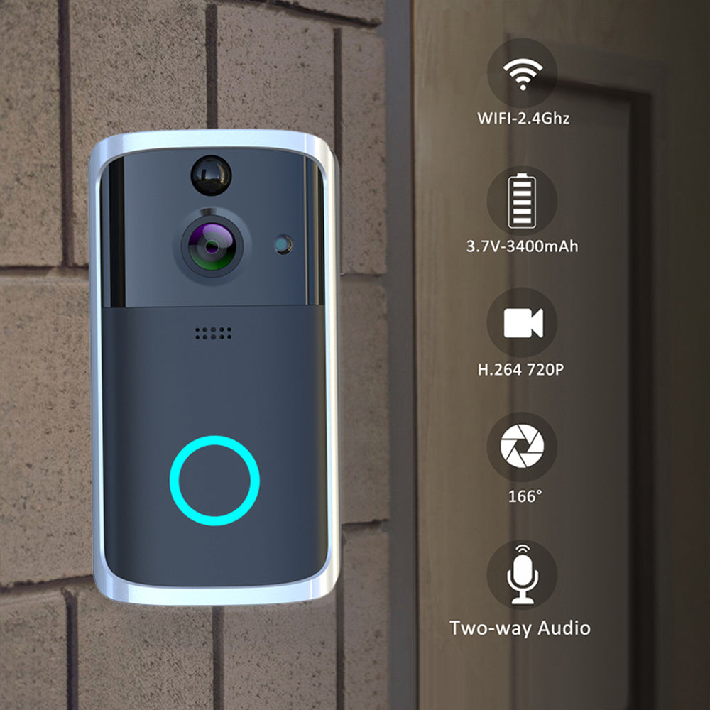 WiFi Video Doorbell Camera with Two-Way Audio and App Alerts
