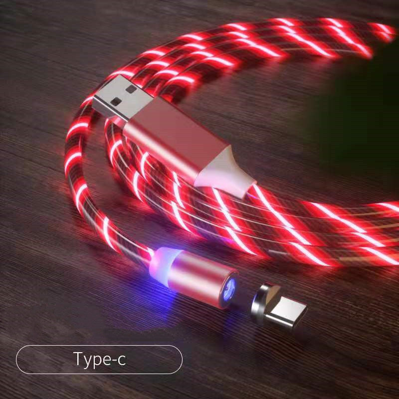 LED Magnetic Charging Cable with Streamer Light and Fast Charge