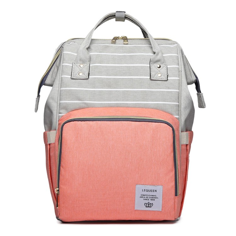 Large Capacity Mummy Nappy Bag with Bottle Pockets