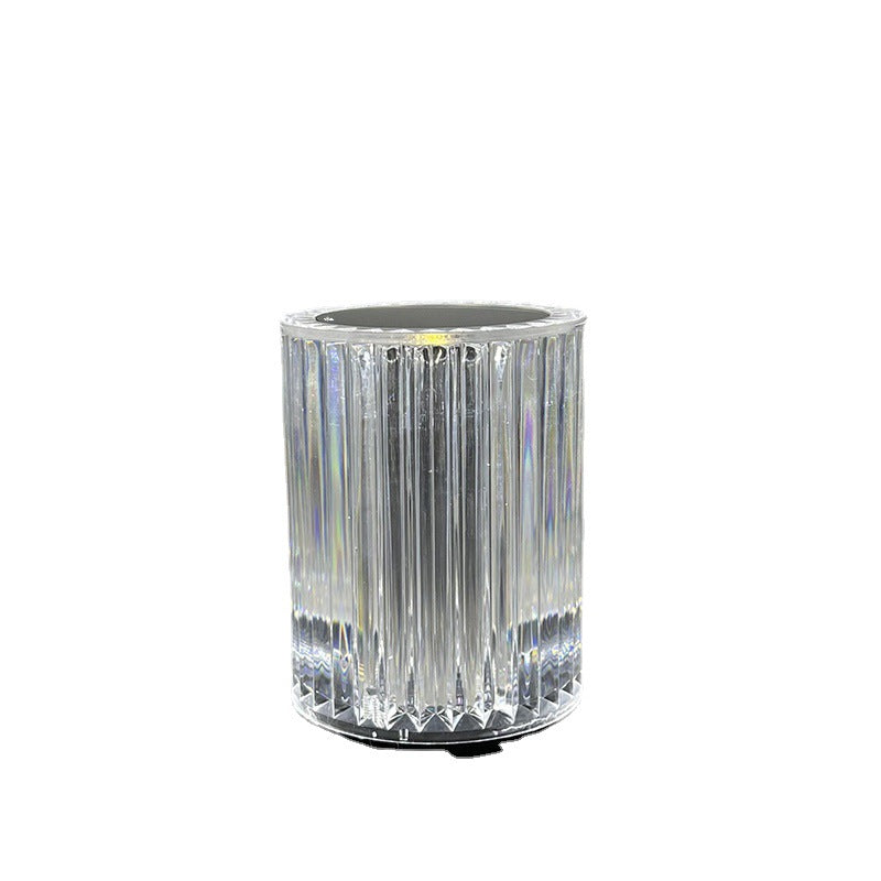Crystal Table Lamp with RGB LED Lights and Remote Control